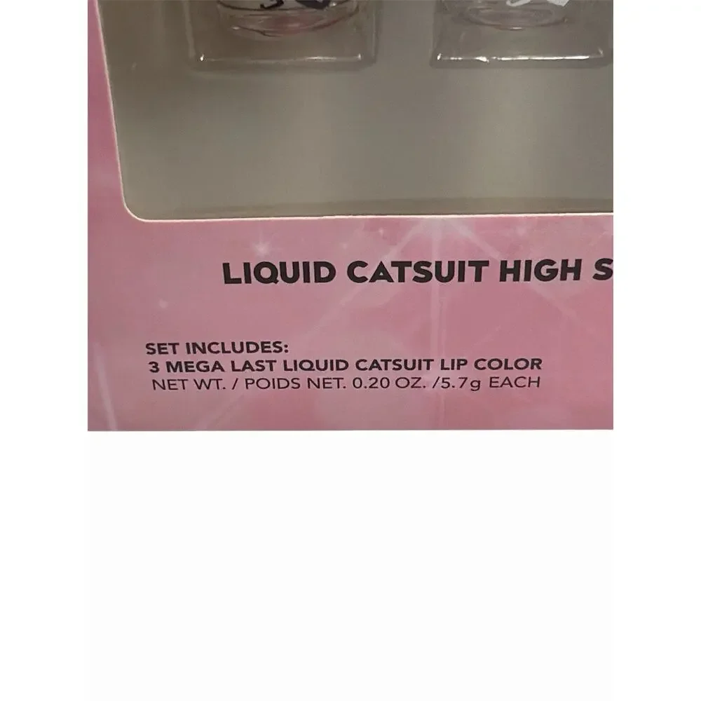 Wet N Wild Liquid Catsuit High Shine 3 Lip Color Trio Gift Set Lipstick NEW!